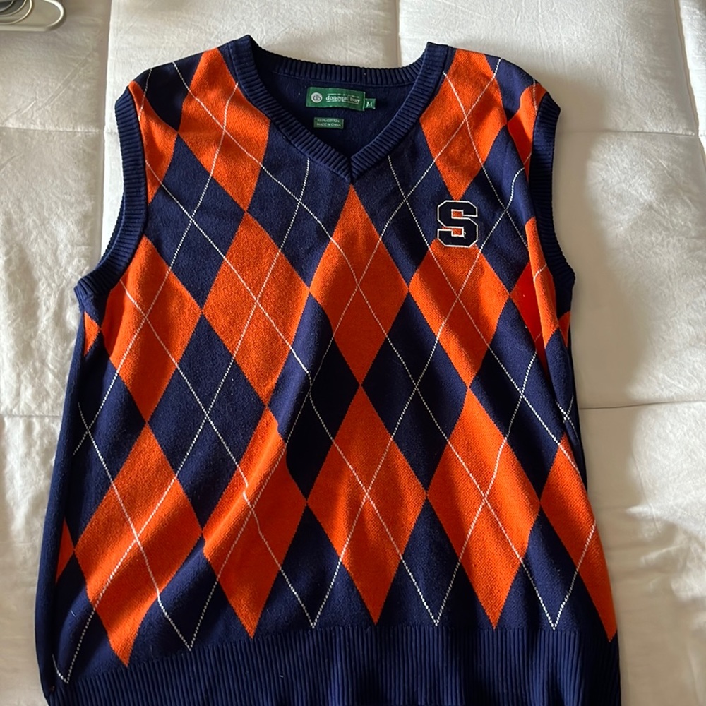 Mens Syracuse sweater vest